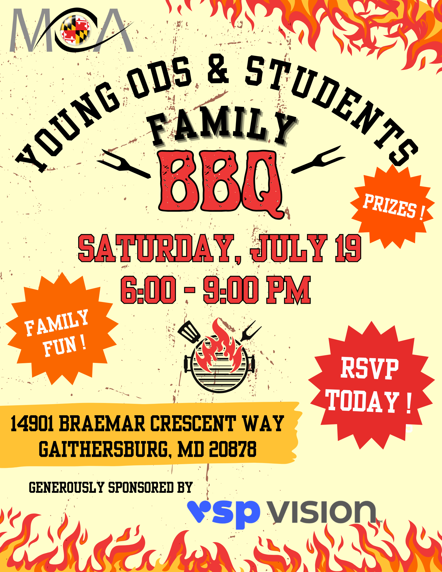 Young OD Student BBQ
